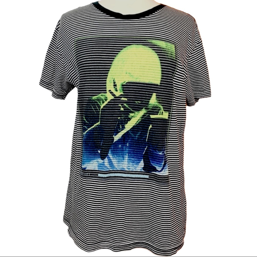 Graphic Tee Green Hair Retro Rocker